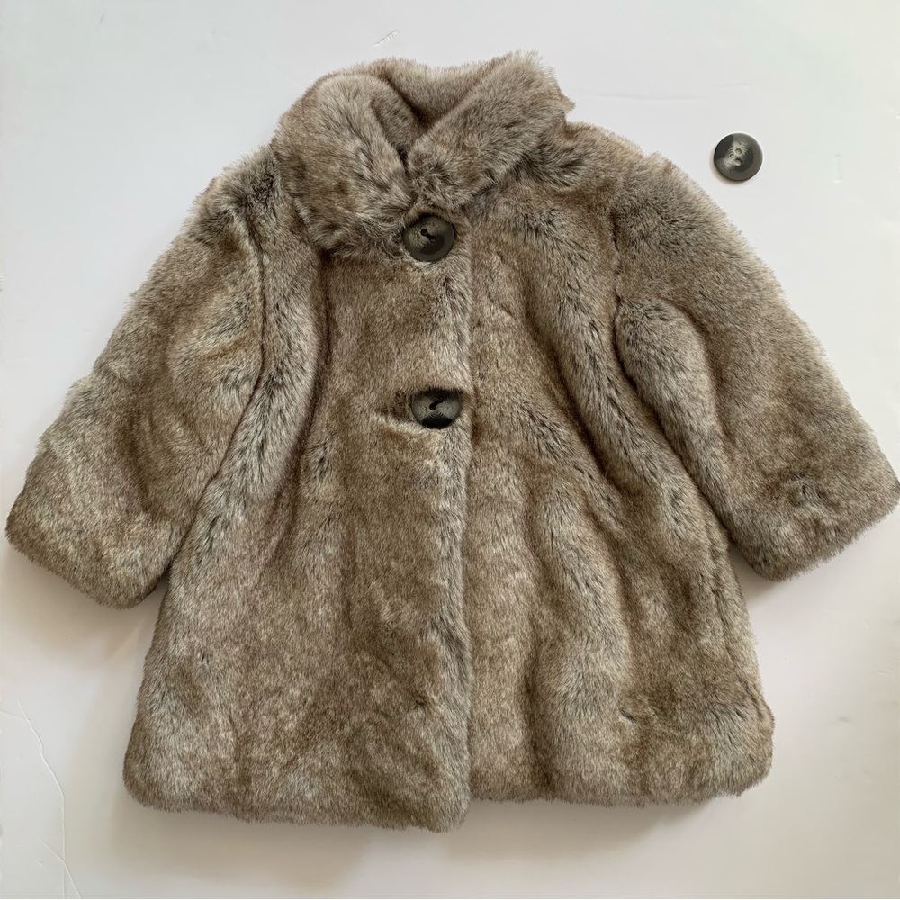 Catimini faux fur fancy coat